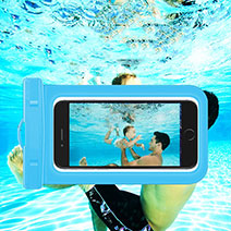 Coque Pochette Etanche Waterproof Universel W05 Bleu