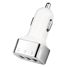 3.0A Adaptateur de Voiture Chargeur Rapide 3 USB Port Universel U09 pour Accessories Da Cellulare Bastone Selfie Argent