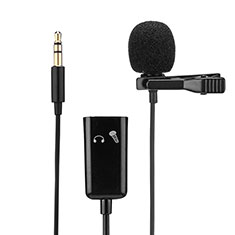 3.5mm Mini Microphone de Poche Elegant Karaoke Haut-Parleur K01 pour Sharp Aquos R7s Noir