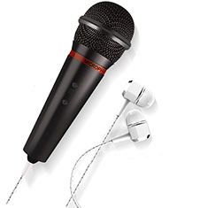 3.5mm Mini Microphone de Poche Elegant Karaoke Haut-Parleur M05 pour Accessories Da Cellulare Sacchetto In Velluto Noir