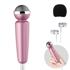 3.5mm Mini Microphone de Poche Elegant Karaoke Haut-Parleur M10 pour Huawei Honor 9 Lite Noir