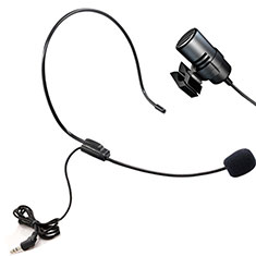 3.5mm Mini Microphone de Poche Elegant Karaoke Haut-Parleur M11 pour Vivo iQOO Neo6 SE 5G Noir