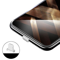 Bouchon Anti-poussiere Lightning USB Jack H02 pour Apple iPhone SE3 (2022) Argent