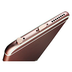 Bouchon Anti-poussiere Lightning USB Jack J02 pour Apple iPhone 5C Or Rose
