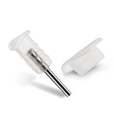 Bouchon Anti-poussiere Lightning USB Jack J03 pour Apple iPhone 5S Blanc