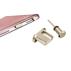 Bouchon Anti-poussiere USB-B Jack Android Universel H01 pour Samsung Galaxy Ace 2 I8160 Or