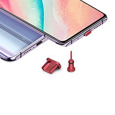 Bouchon Anti-poussiere USB-B Jack Android Universel H02 pour Vivo Y35 4G Rouge