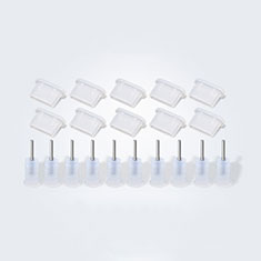 Bouchon Anti-poussiere USB-C Jack Type-C Universel 10PCS pour Apple iPad Air 5 10.9 (2022) Blanc