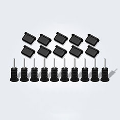 Bouchon Anti-poussiere USB-C Jack Type-C Universel 10PCS pour Apple iPad Pro 12.9 (2021) Noir