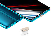 Bouchon Anti-poussiere USB-C Jack Type-C Universel H02 pour Apple iPad Pro 11 (2021) Or