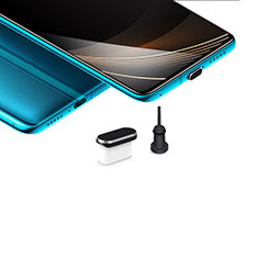 Bouchon Anti-poussiere USB-C Jack Type-C Universel H03 pour Samsung Galaxy A7 Duos SM-A700F A700FD Noir