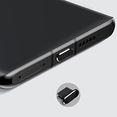 Bouchon Anti-poussiere USB-C Jack Type-C Universel H08 pour Apple iPad Pro 12.9 (2022) Noir