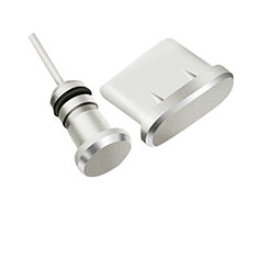 Bouchon Anti-poussiere USB-C Jack Type-C Universel H09 pour Apple iPad Pro 11 (2021) Argent