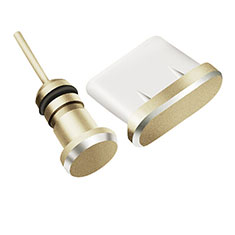 Bouchon Anti-poussiere USB-C Jack Type-C Universel H09 pour Apple iPhone 15 Pro Or