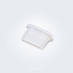 Bouchon Anti-poussiere USB-C Jack Type-C Universel H11 pour Apple iPad Pro 12.9 (2022) Blanc