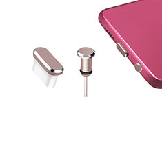 Bouchon Anti-poussiere USB-C Jack Type-C Universel H12 pour Sharp Aquos Sense4 Basic Or Rose