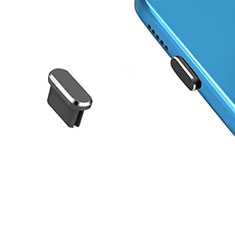 Bouchon Anti-poussiere USB-C Jack Type-C Universel H13 pour Vivo iQOO U3 5G Gris Fonce