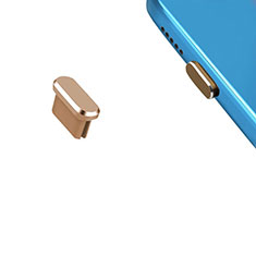 Bouchon Anti-poussiere USB-C Jack Type-C Universel H13 pour Vivo iQOO U3 5G Or