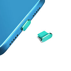 Bouchon Anti-poussiere USB-C Jack Type-C Universel H14 pour HTC Desire 22 Pro 5G Vert