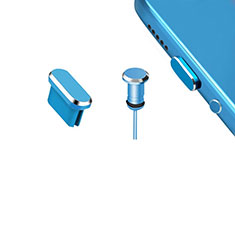 Bouchon Anti-poussiere USB-C Jack Type-C Universel H15 pour Google Pixel 6 Pro 5G Bleu