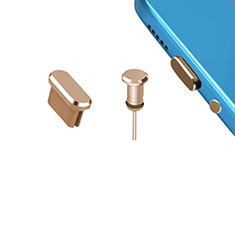 Bouchon Anti-poussiere USB-C Jack Type-C Universel H15 pour Apple iPad Pro 12.9 (2022) Or