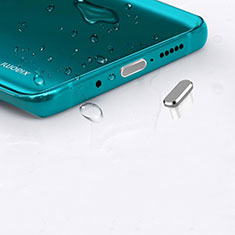 Bouchon Anti-poussiere USB-C Jack Type-C Universel H16 pour Huawei Y9 2019 Argent
