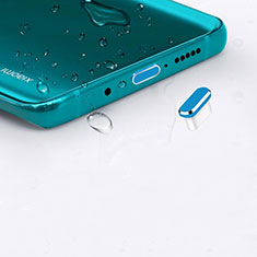 Bouchon Anti-poussiere USB-C Jack Type-C Universel H16 pour Huawei Y9 2019 Bleu