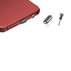 Bouchon Anti-poussiere USB-C Jack Type-C Universel H17 pour Oppo Reno9 Pro+ Plus 5G Gris Fonce