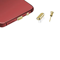 Bouchon Anti-poussiere USB-C Jack Type-C Universel H17 pour Vivo iQOO U3 5G Or