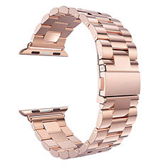 Bracelet Metal Acier Inoxydable pour Apple iWatch 42mm Or Rose