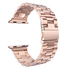 Bracelet Metal Acier Inoxydable pour Apple iWatch 5 40mm Or Rose