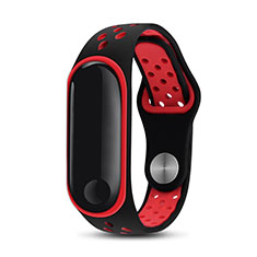 Bracelet Silicone Souple pour Xiaomi Mi Band 3 Rouge