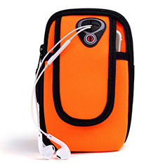 Brassard Sport Housse Universel A04 pour Handy Zubehoer Mikrofon Fuer Smartphone Orange