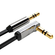 Cable Auxiliaire Audio Stereo Jack 3.5mm Male vers Male A02 Noir