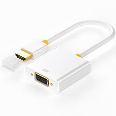 Cable HDMI Male vers VGA H02 Blanc