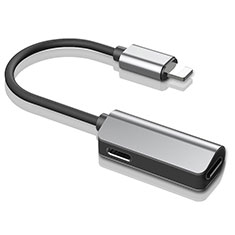 Cable Lightning USB H01 pour Apple iPad Pro 11 (2018) Argent
