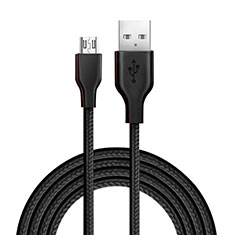 Cable Micro USB Android Universel A18 pour Accessoires Telephone Casques Ecouteurs Noir