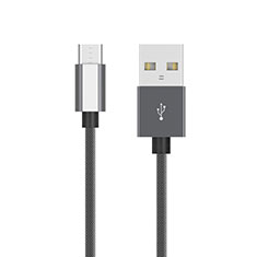 Cable Micro USB Android Universel A19 pour Oppo A58 4G Gris