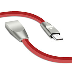 Cable Micro USB Android Universel M02 pour Wiko View Lite Rouge