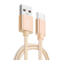 Cable Micro USB Android Universel M03 pour Sony Xperia 1 IV Or