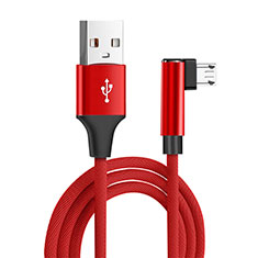Cable Micro USB Android Universel M04 pour Wiko Wax Rouge