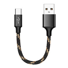 Cable Type-C Android Universel 25cm S04 pour Huawei Mediapad T3.10.0 AGS-L09 AGS-W09 Noir
