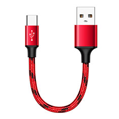 Cable Type-C Android Universel 25cm S04 pour Apple iPad Pro 12.9 (2022) Rouge