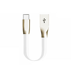 Cable Type-C Android Universel 30cm S06 pour Huawei Honor 8A Blanc