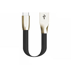 Cable Type-C Android Universel 30cm S06 pour Huawei Mediapad T3.10.0 AGS-L09 AGS-W09 Noir