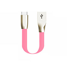 Cable Type-C Android Universel 30cm S06 pour Apple iPad Pro 11 (2022) Rose