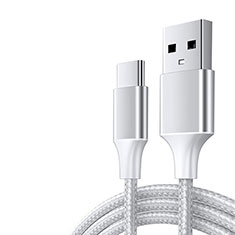 Cable Type-C Android Universel 3A H04 pour Handy Zubehoer Kfz Ladekabel Blanc