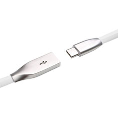 Cable Type-C Android Universel T03 pour Oneplus Nord N100 5G Argent