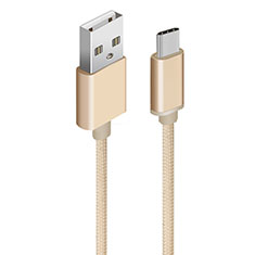 Cable Type-C Android Universel T04 pour Oppo A93s 5G Or