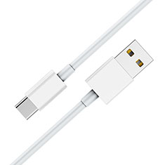 Cable Type-C Android Universel T05 pour Vivo V21 5G Blanc